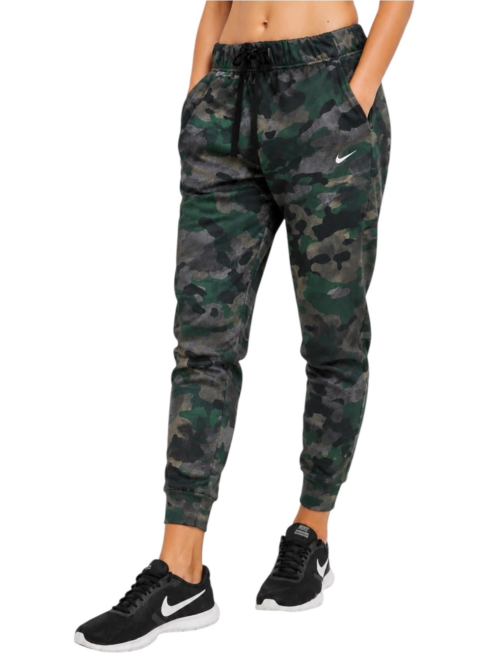 NIKE Dri Fit Camo 7/8 Training Sweatpants Small